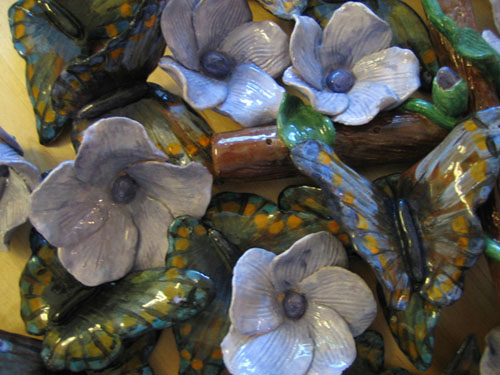Butterfly & flower wind chime