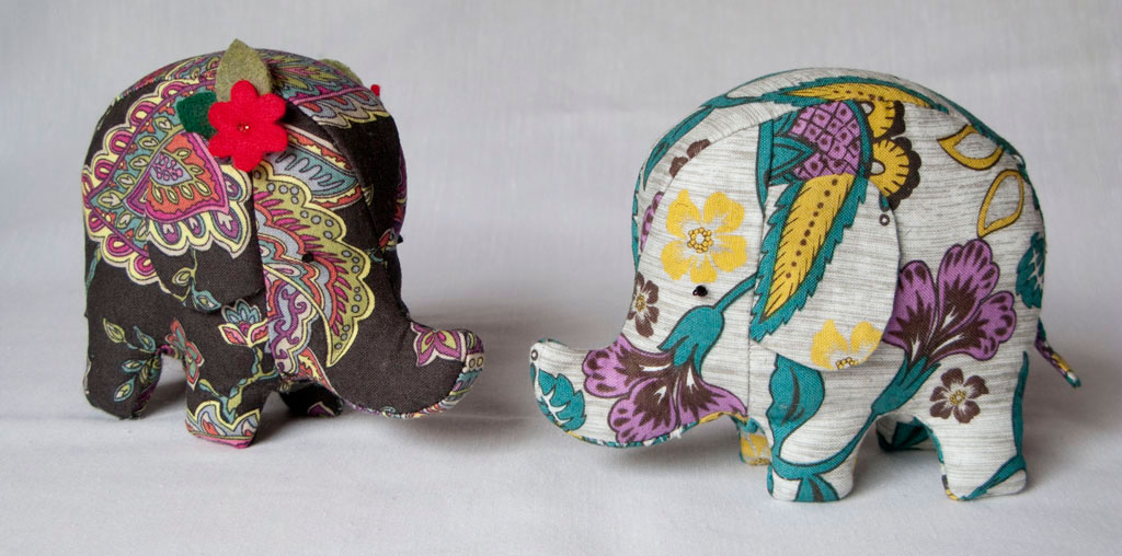 Elephant pincushions